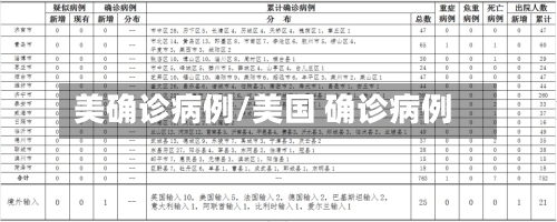 美确诊病例/美国 确诊病例-第2张图片
