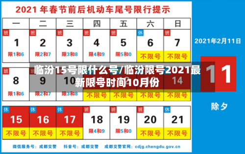 临汾15号限什么号/临汾限号2021最新限号时间10月份