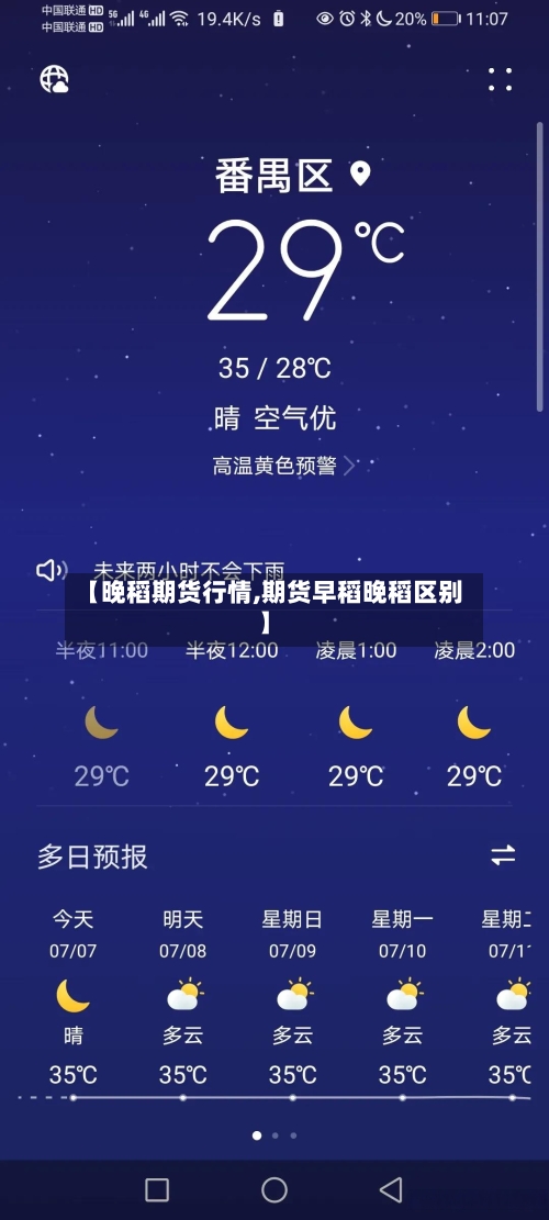 【晚稻期货行情,期货早稻晚稻区别】-第2张图片