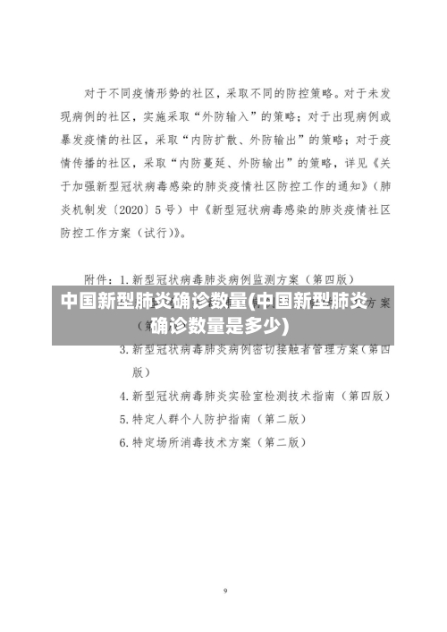 中国新型肺炎确诊数量(中国新型肺炎确诊数量是多少)