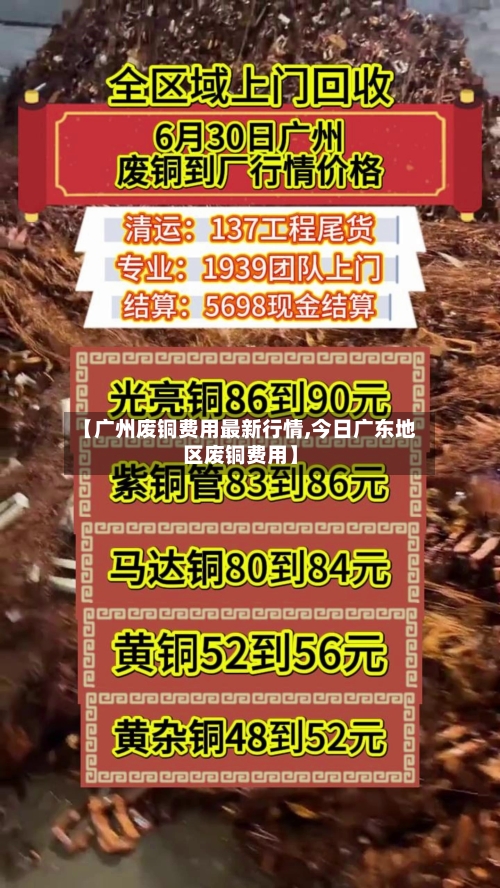 【广州废铜费用最新行情,今日广东地区废铜费用】