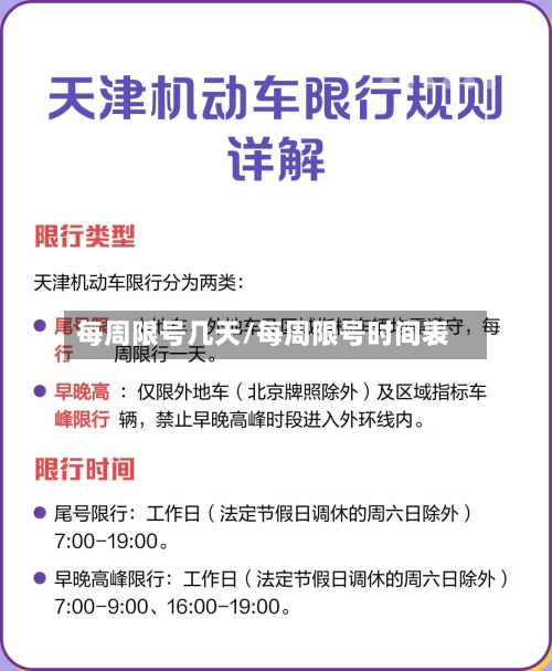 每周限号几天/每周限号时间表-第3张图片
