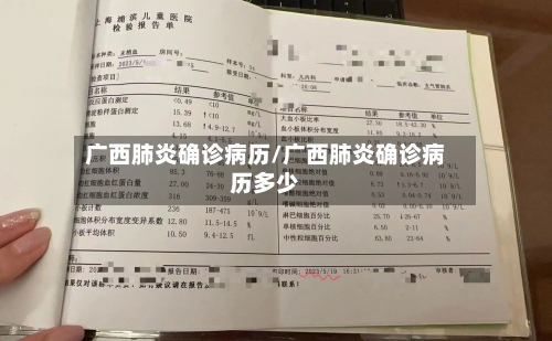 广西肺炎确诊病历/广西肺炎确诊病历多少-第1张图片