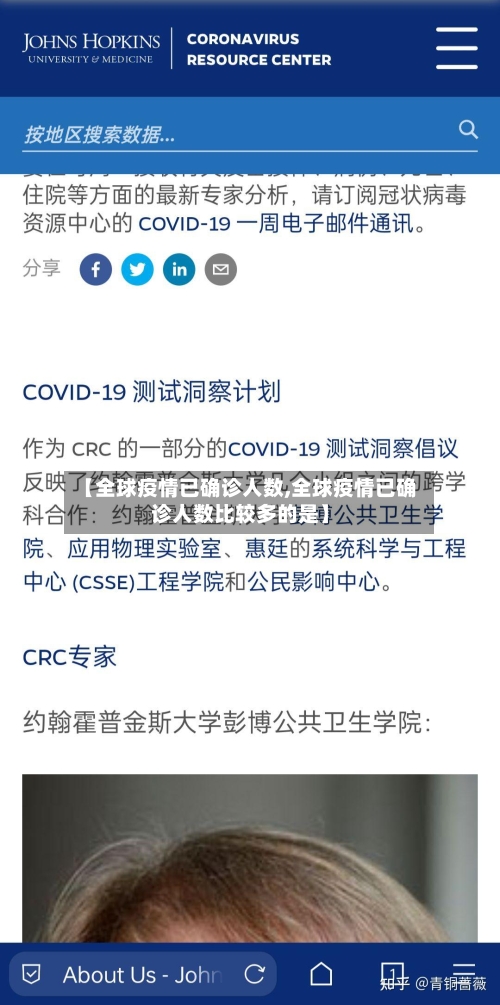 【全球疫情已确诊人数,全球疫情已确诊人数比较多的是】