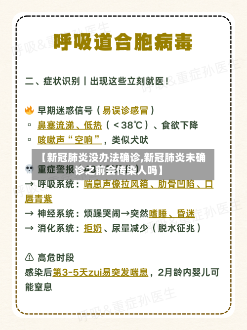 【新冠肺炎没办法确诊,新冠肺炎未确诊之前会传染人吗】-第1张图片