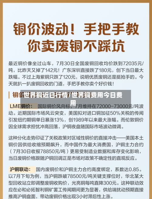 世界铜近日行情/世界铜费用今日费用