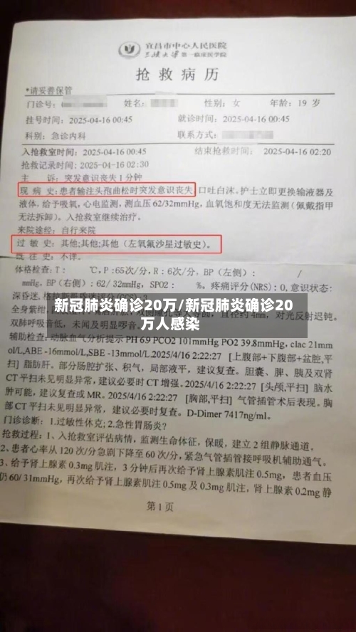新冠肺炎确诊20万/新冠肺炎确诊20万人感染