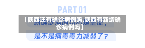 【陕西还有确诊病例吗,陕西有新增确诊病例吗】-第2张图片