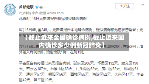 【截止近来全国确诊病例,截止近来国内确诊多少例新冠肺炎】