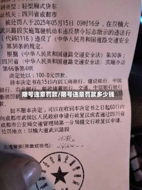限号违章罚款/限号违章罚款多少钱